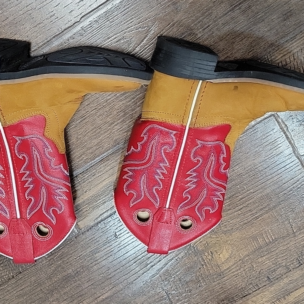 Kids red cowboy boots